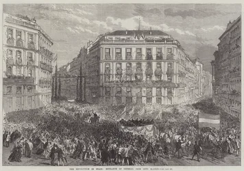 Die Revolution in Spanien, Einzug von General Prim in Madrid